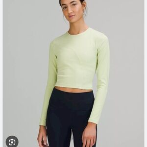 NWT ribbed open back yoga long sleeve: lululemon sz8